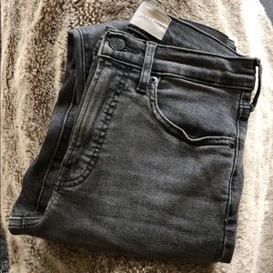 Gray Everlane Stretch High-rise Ankle Skinny Jeans